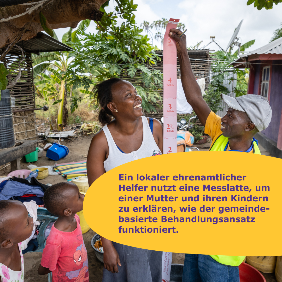 Slider – Zwei Milliarden gespendete Tabletten zur Bekämpfung von Bilharziose (Textslide)