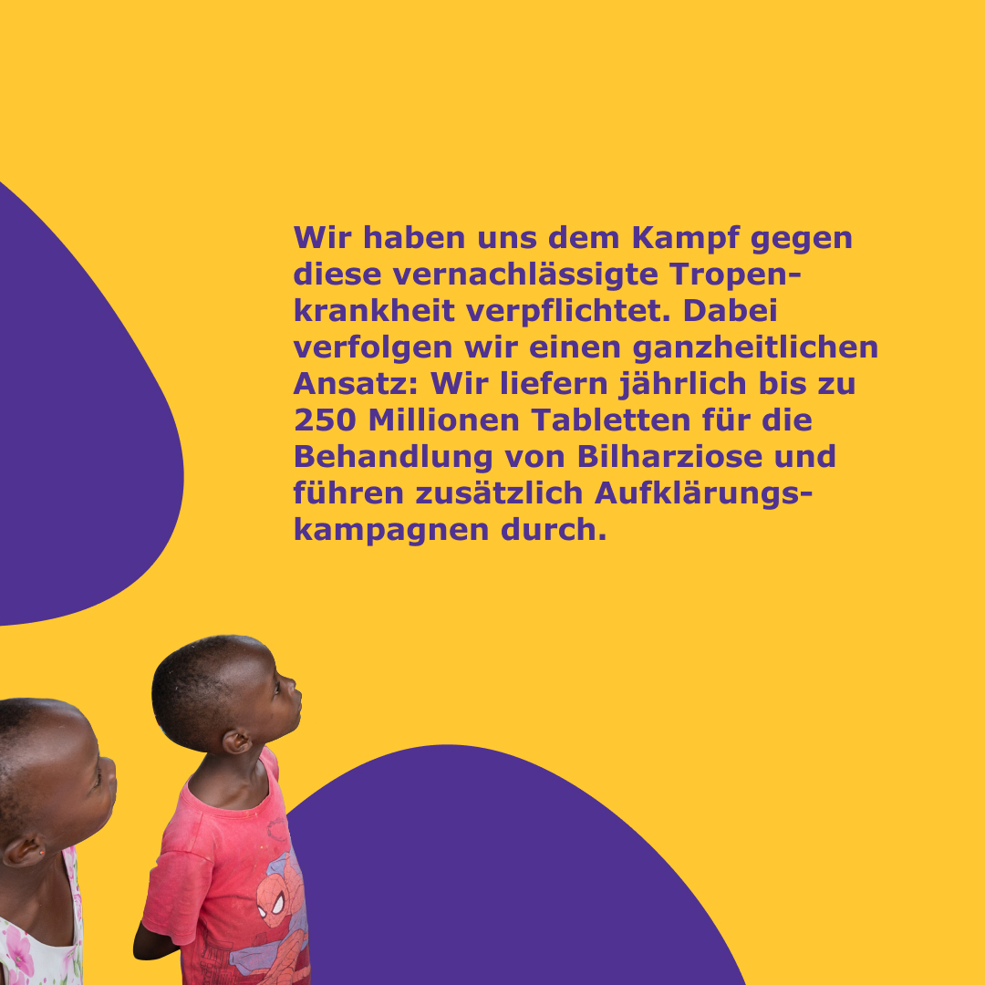 Slider – Zwei Milliarden gespendete Tabletten zur Bekämpfung von Bilharziose (Textslide)